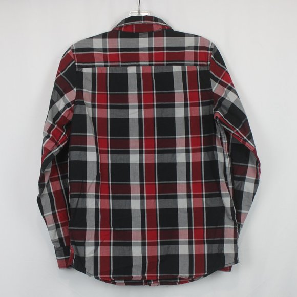 Tony Hawk Plaid Button Up Dress Shirt Youth Size XL - Picture 3 of 4